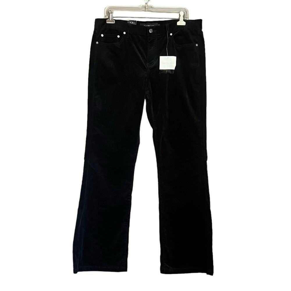 NWT! Calvin Klein Jeans black corduroy flare pants